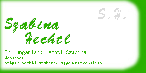 szabina hechtl business card